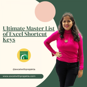 Ultimate Master List of Excel Shortcut Keys